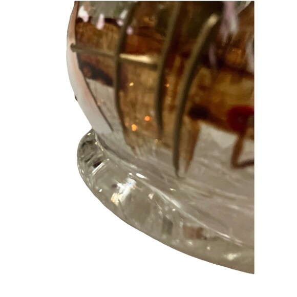 2 Yankee Candle Snowman Winter Crackle Glass Votives set Tealight Holiday XMas - Picture 12 of 12